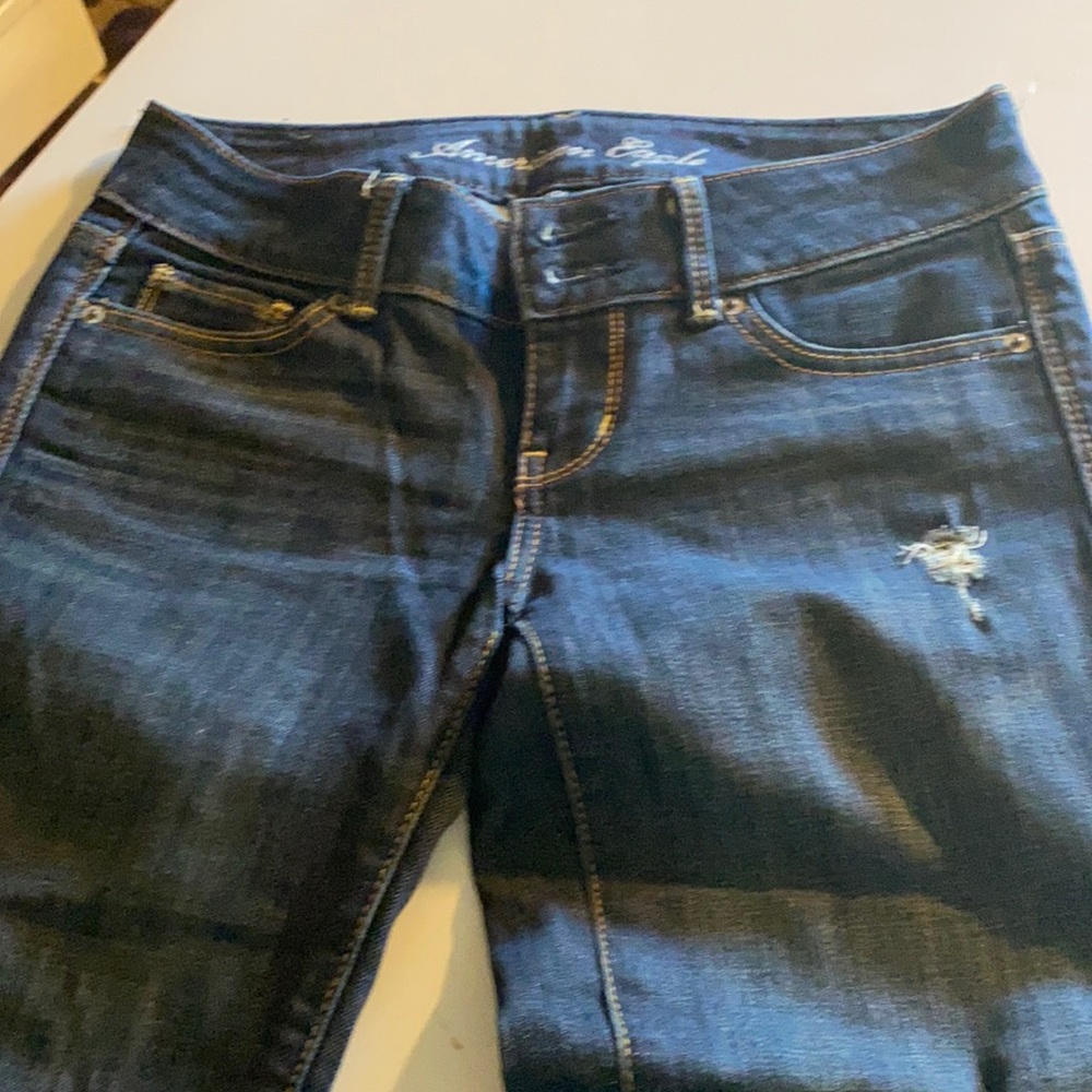 American eagle denim Caprice pants.